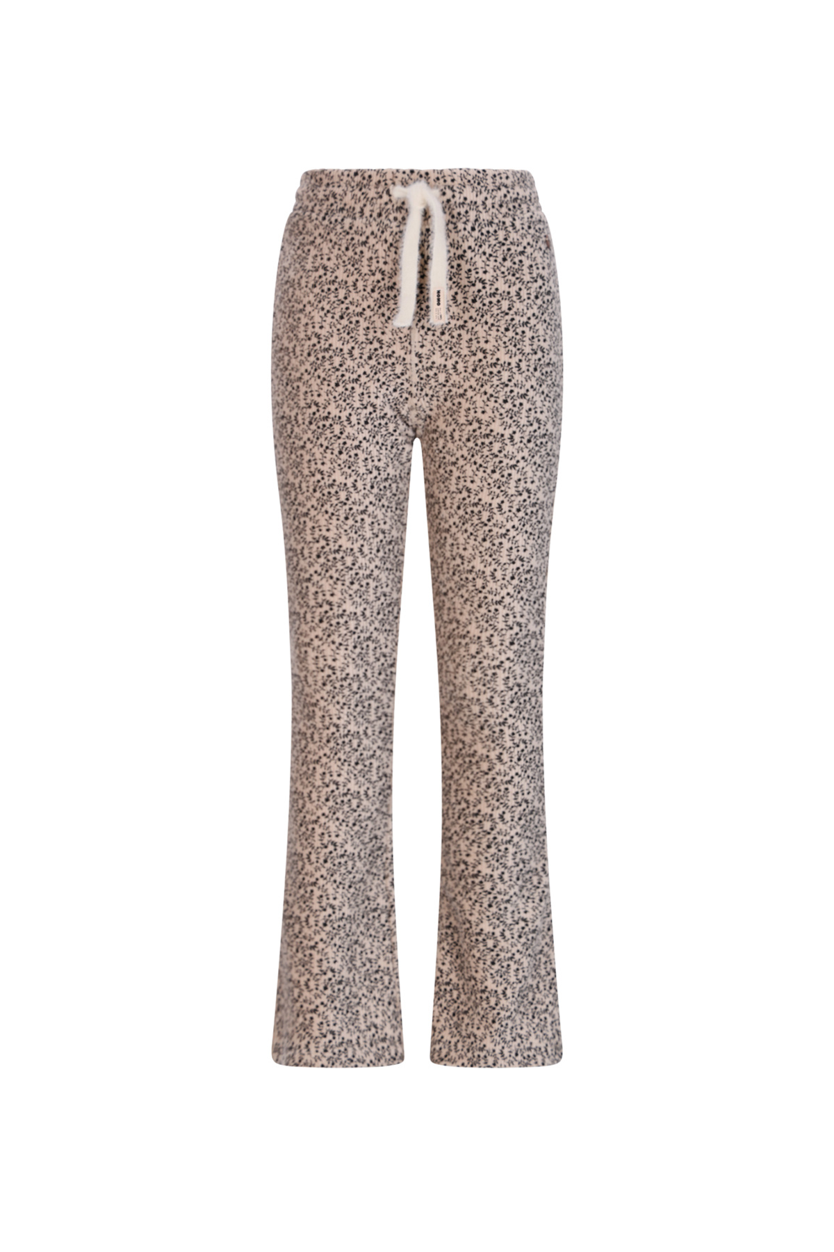 NoNo winter jersey flare broek meisjes - ivoor - Sady - AOP, rib