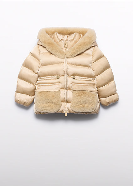 Abel & Lula winter winterjas meisjes - beige