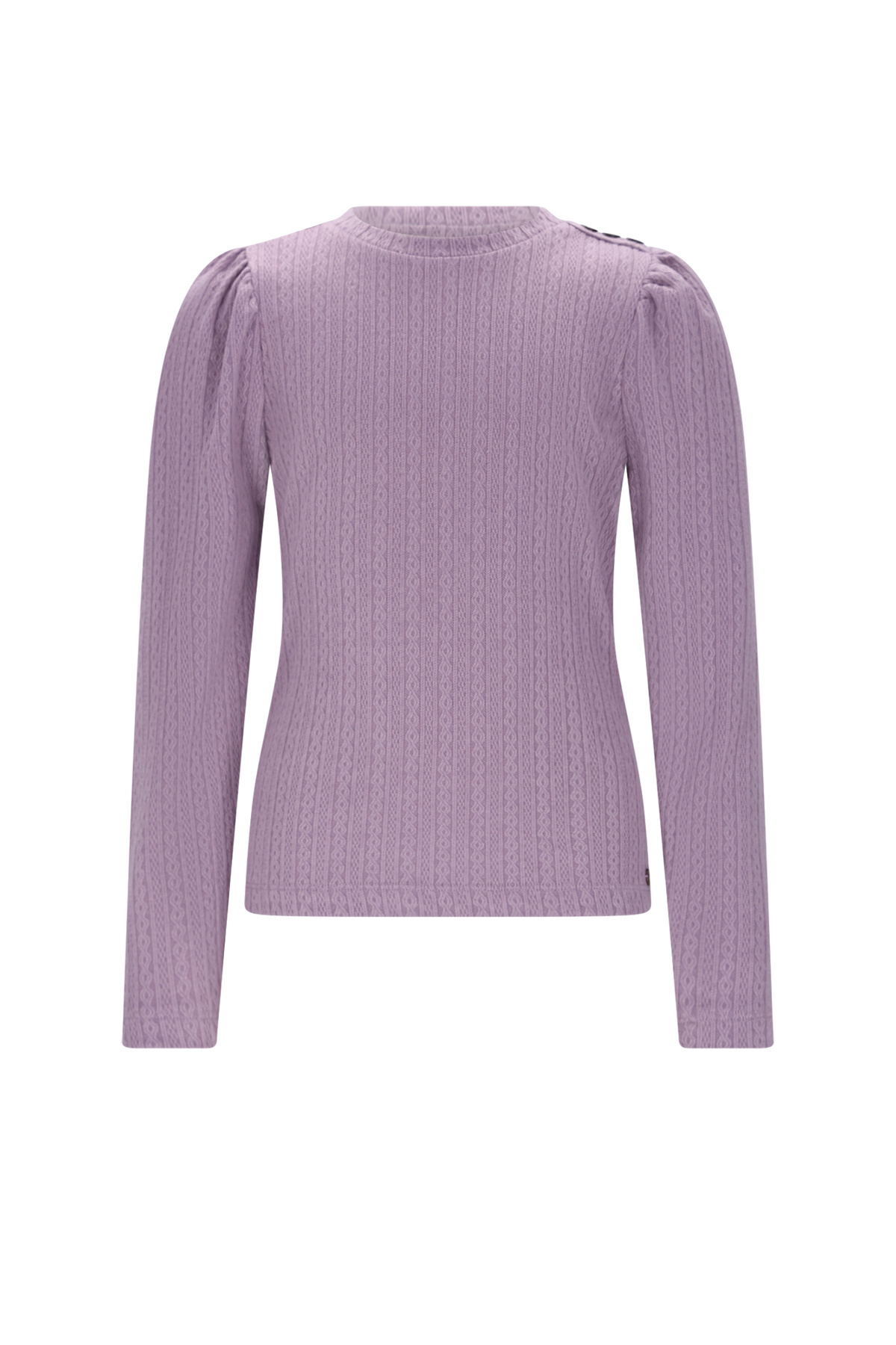 NoNo winter jersey t-shirt meisjes - paars- Kiva - gebreid
