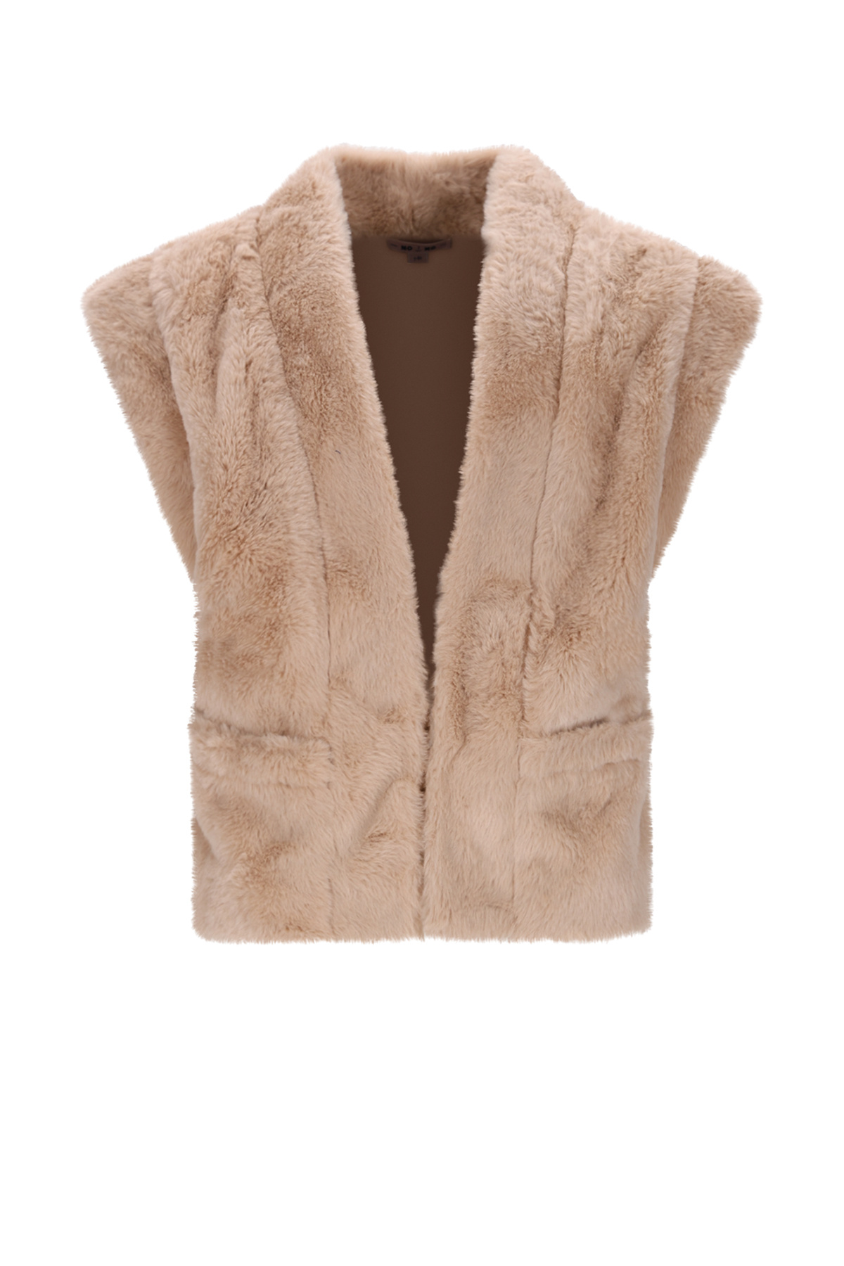 NoNo winter gilet meisjes - zand - Kila - fur