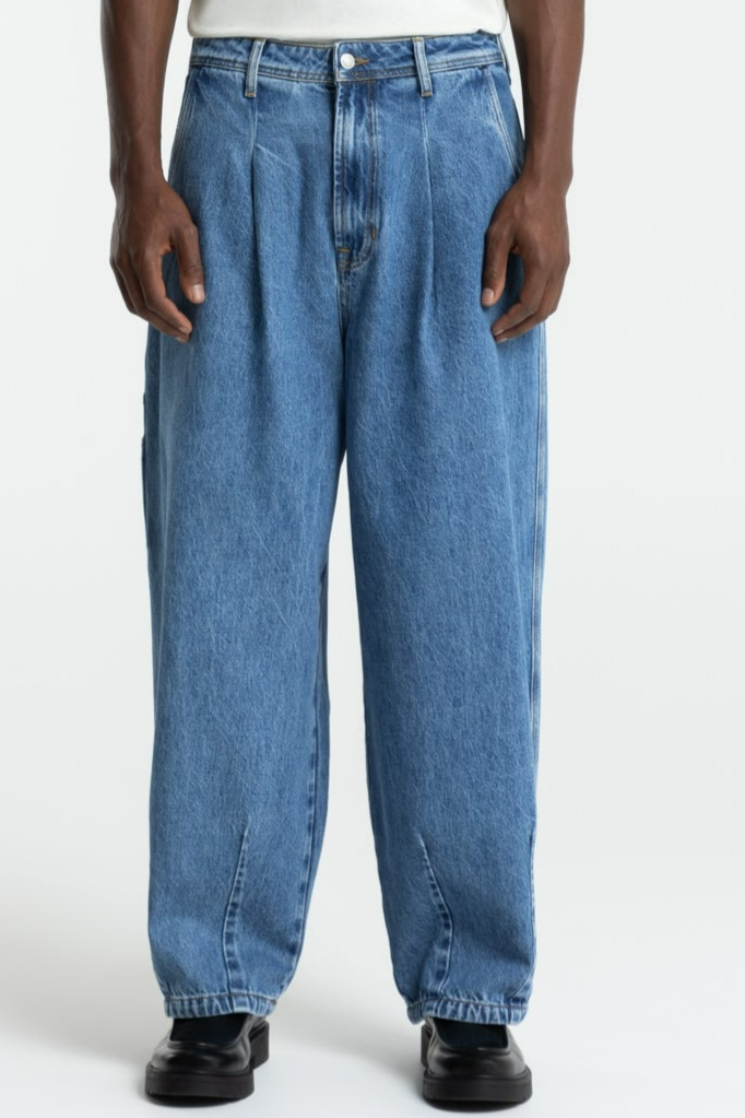 Kings Of Indigo Herren vegan Hose Sabium Blue Reef