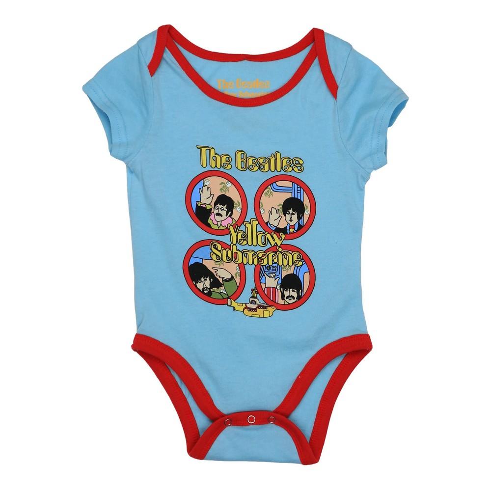 The Beatles Peuter Gele Onderzeeër Patrijspoort Babygrow 3-6 Months