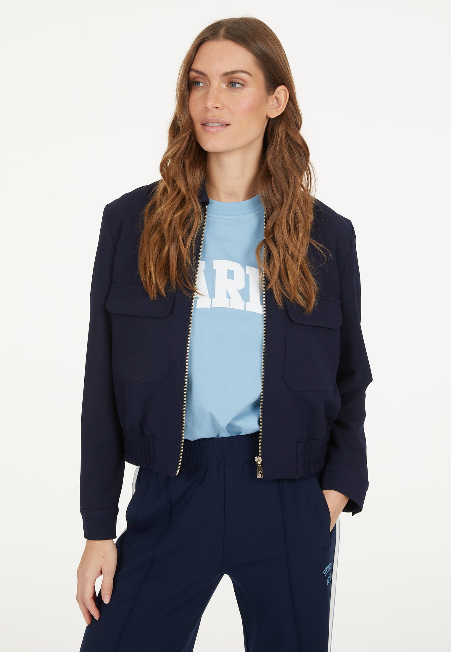 MARC AUREL Jacke aus elatischem Twill