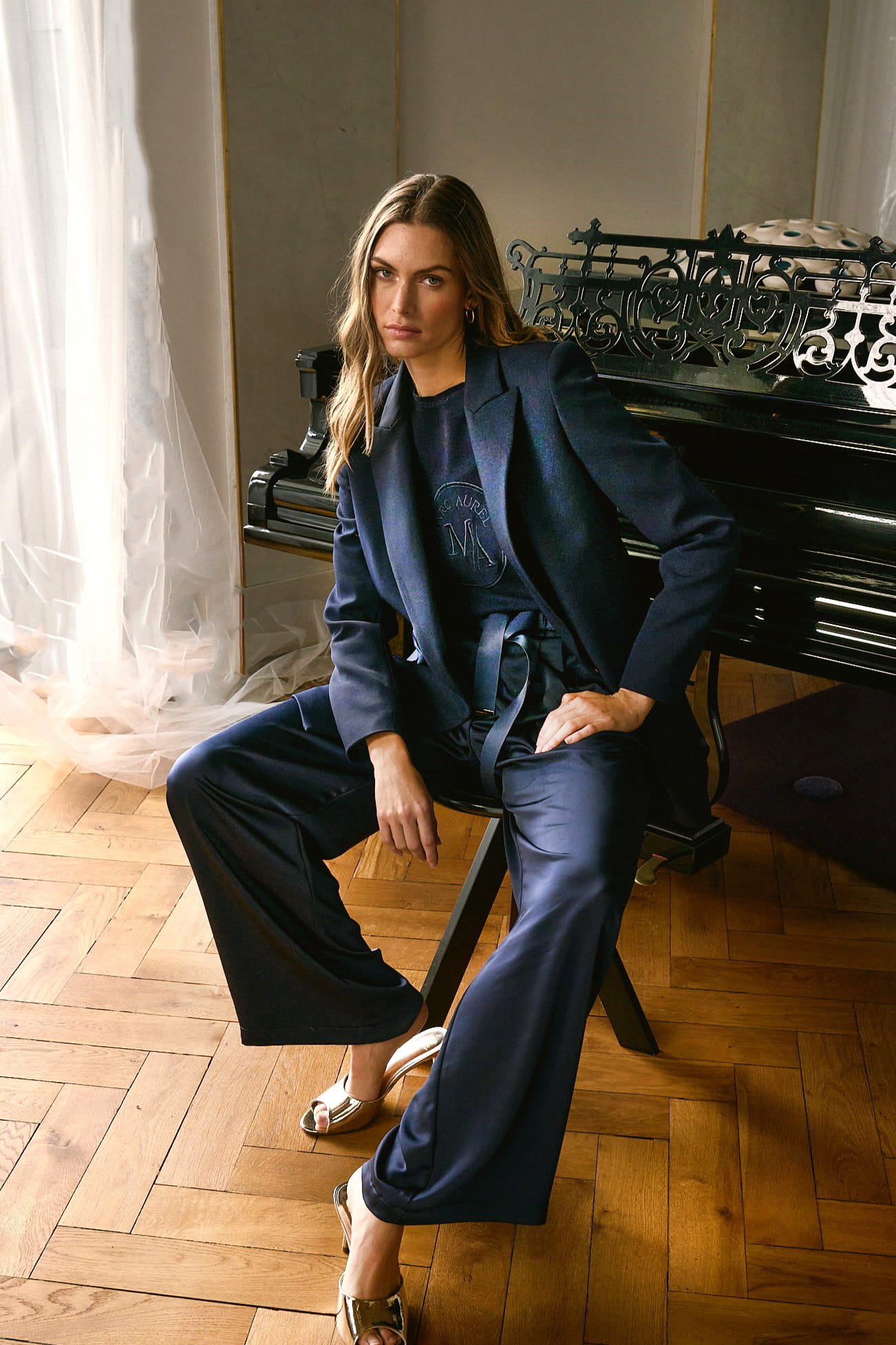 MARC AUREL Blazer aus elatischem Twill
