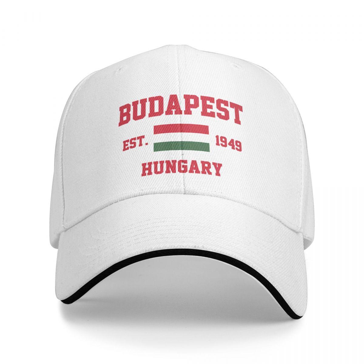 ALLRICK Baseball Cap Hongarije EST.1949 Boedapest Hoofdstad Unisex WoUnisex Unisex Hip Hop Sandwich Caps Snapback Golf Hat Vissen One Size