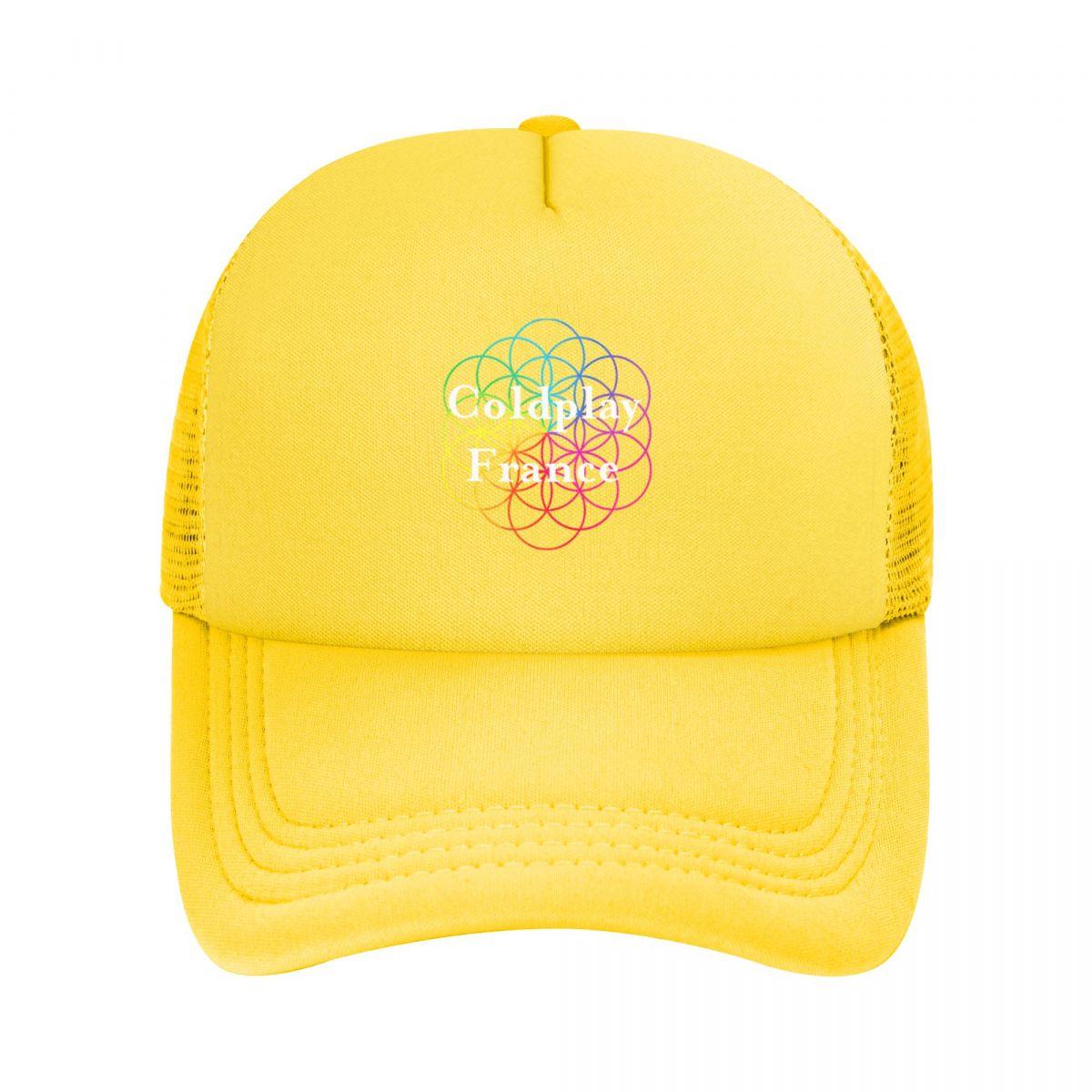 NOmo Home Coldplay Ghost Stories Stretchy Trucker Hat Mesh Baseball Cap Verstelbare Snapback Sluiting Hoeden voor Unisex Vrouwen Comfortabel Adjustable