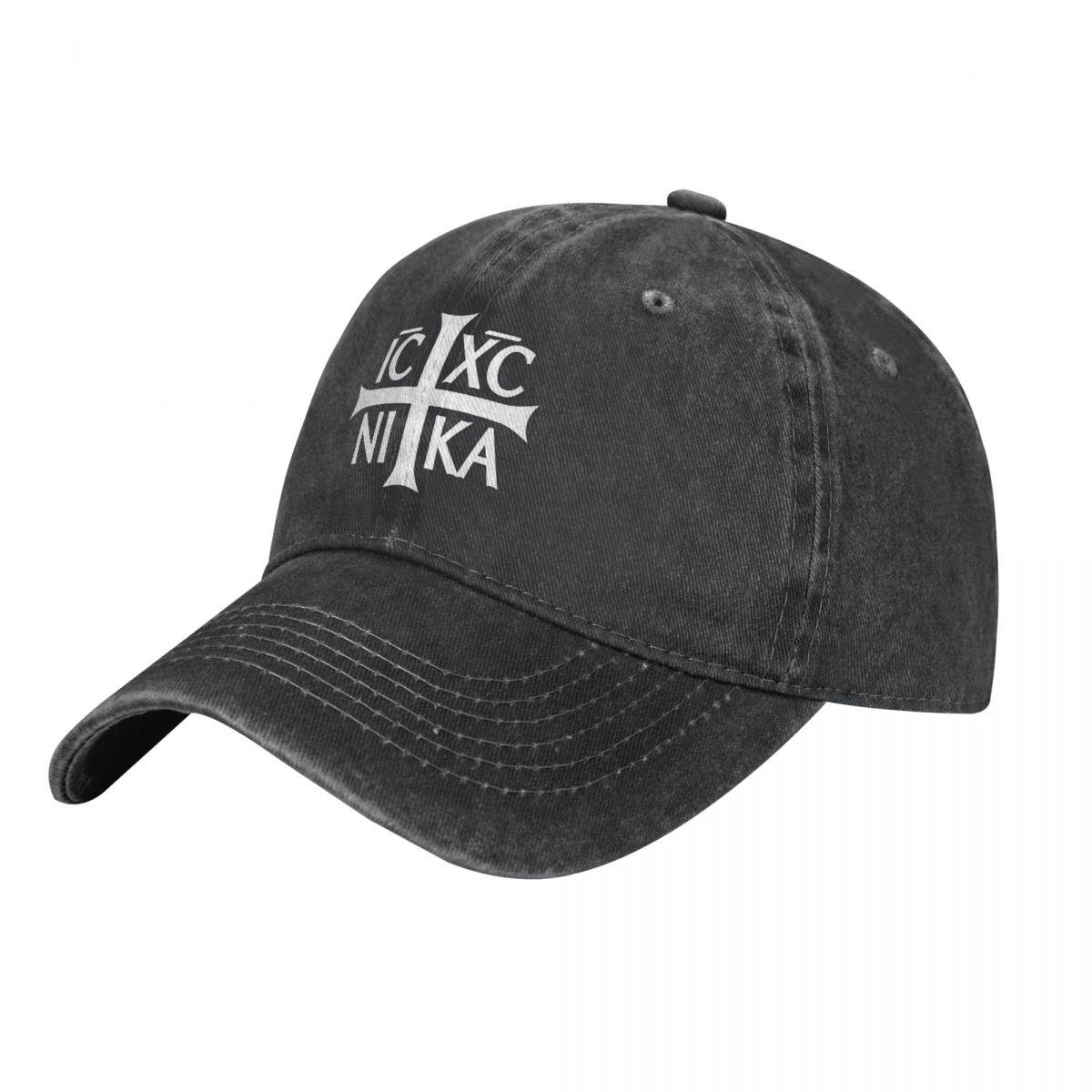 PREETY TOP Ic XC Nika Orthodoxe symbool print honkbal katoenen pet unisex dames ontwerp hoed trucker snapback papa hoeden pet Adjustable