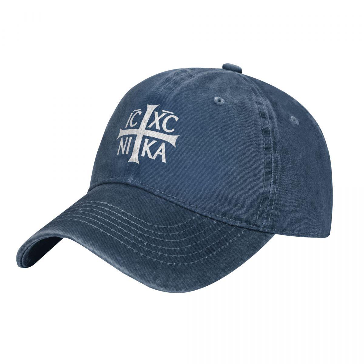 PREETY TOP Ic XC Nika Orthodoxe symbool print honkbal katoenen pet unisex dames ontwerp hoed trucker snapback papa hoeden pet Adjustable