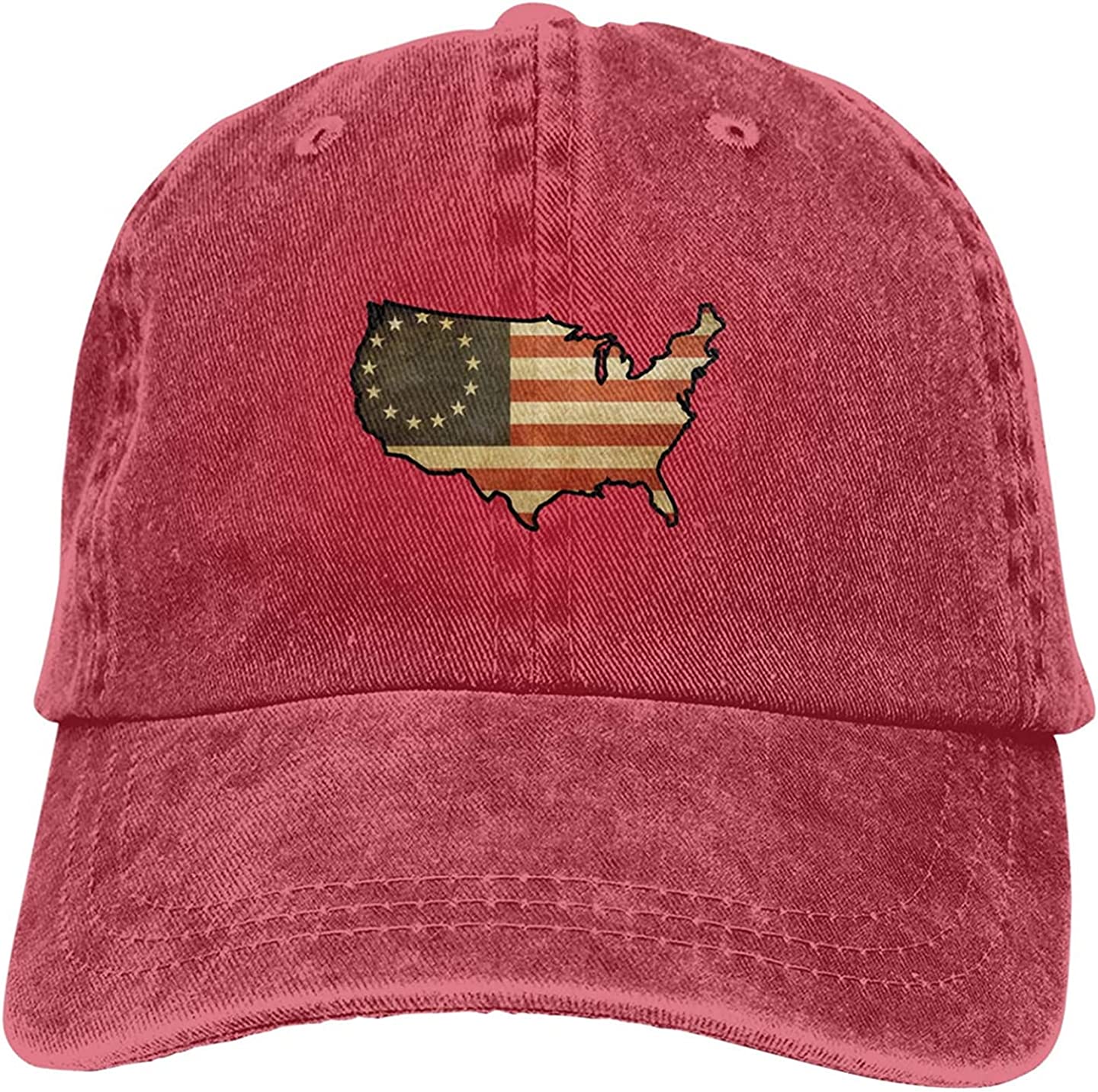 Flowers Fashion Amerikaanse kaart Betsy Ross vlag unisex mode papa hoed katoen verstelbare baseball cap One Size