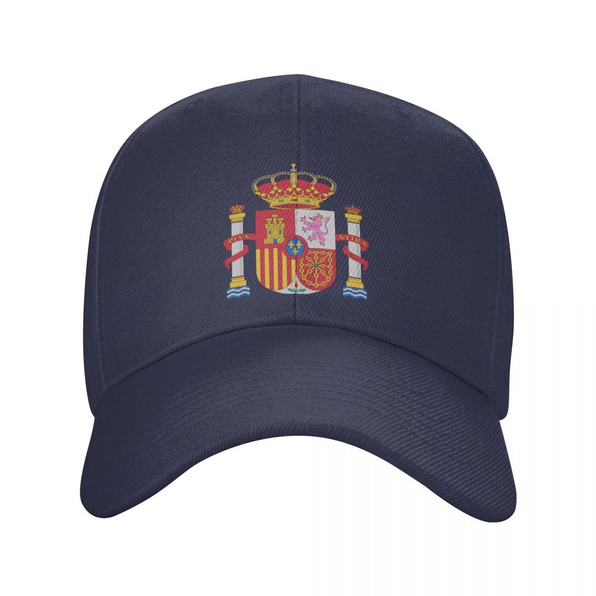 Colomi Klassieke Wapenschild Van Spanje Baseball Cap Voor Dames Unisex Ademende Spaanse Vlag Patriottische Dad Hat Sport Baseball Cap