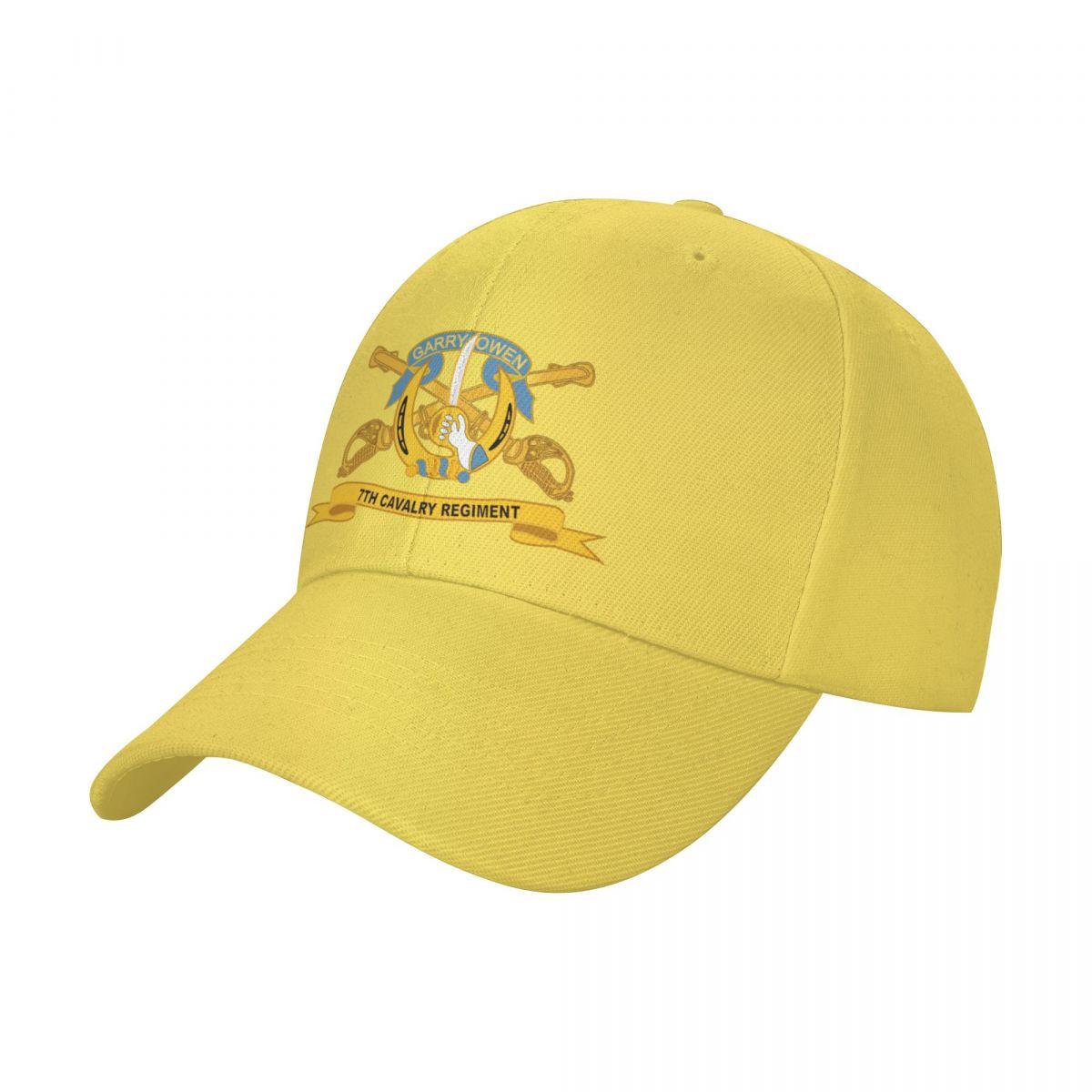CAUSALXI Leger - 7e Cavalerie Regiment w Br - Lint Cap honkbalpet wildbal hoed Kerstmutsen dameshoeden Unisex's
