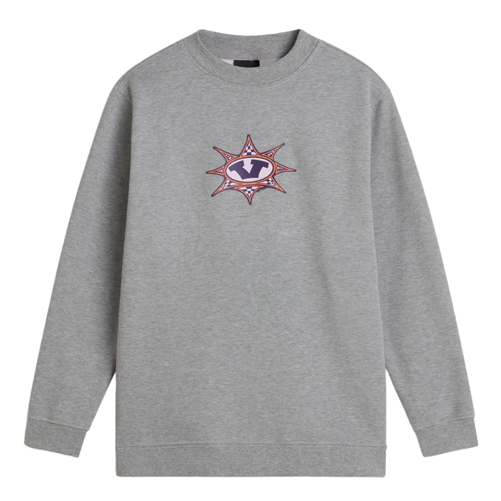 Vans Kids Star Checker Crewneck Cement Heather