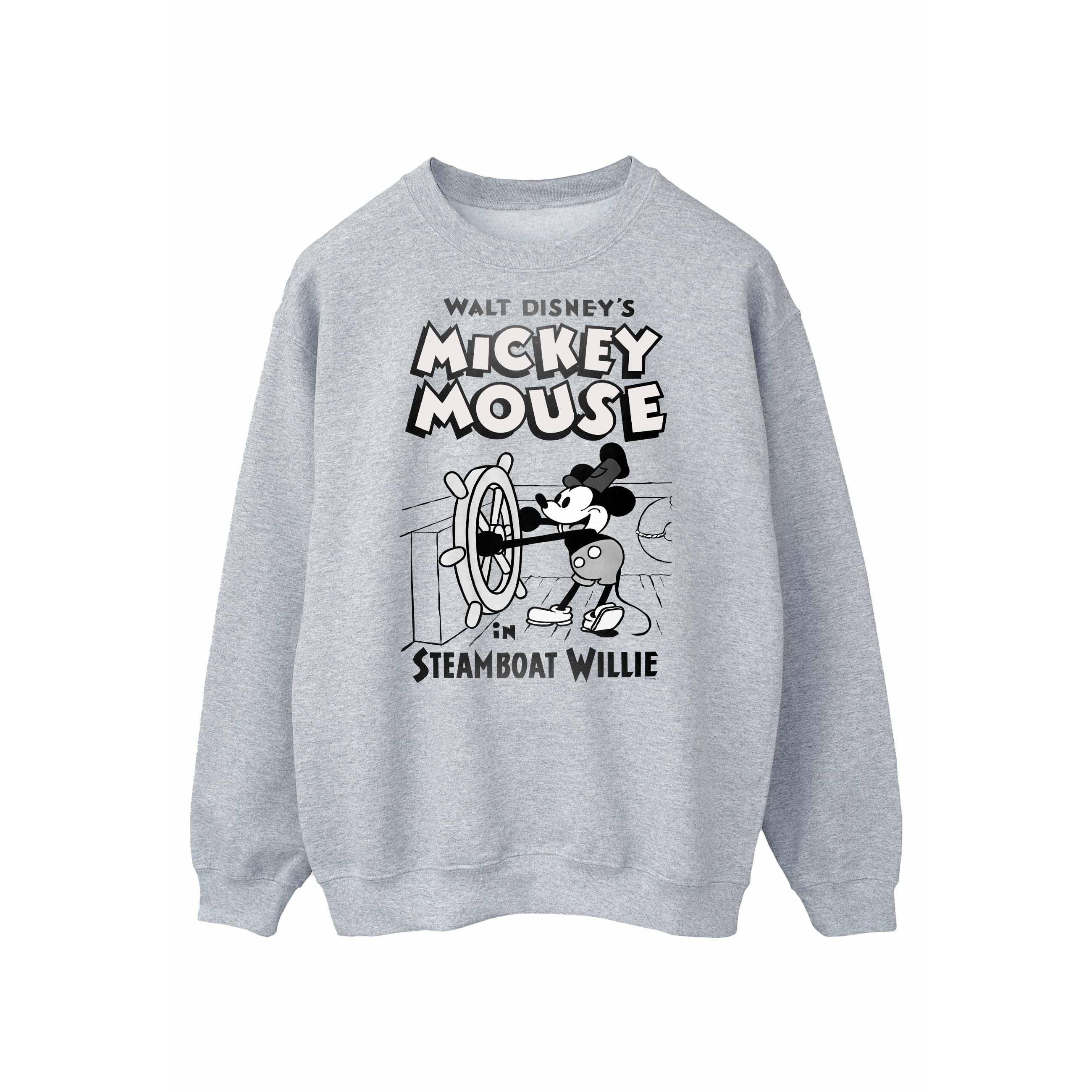 Disney Heren Mickey Mouse Steamboat Willie Sweatshirt XL