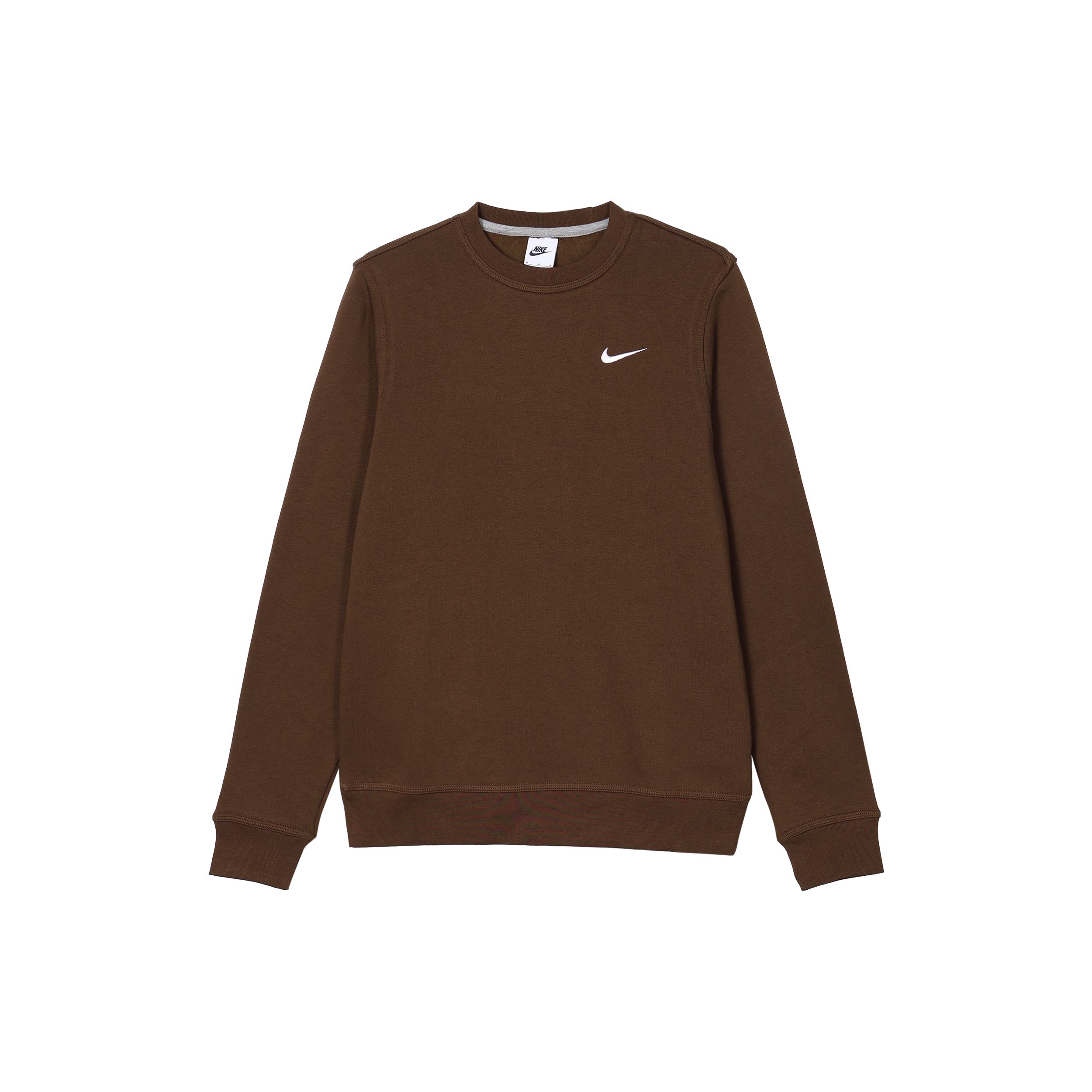 Nike Solid Color Casual Crew Neck Pullover Sweatshirt Men Tops Cocoa 623459-259 XL
