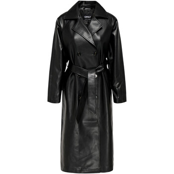 Only Parka Jas  ONLBINA FAUX LEATHER TRENCHCOAT CC OTW 15349543