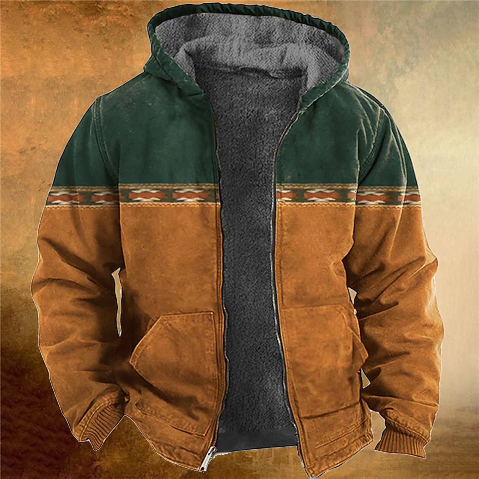 Ren Fashion Casual camouflagesportsweatshirt voor heren, jas met lange mouwen en rits en capuchon XXL groen