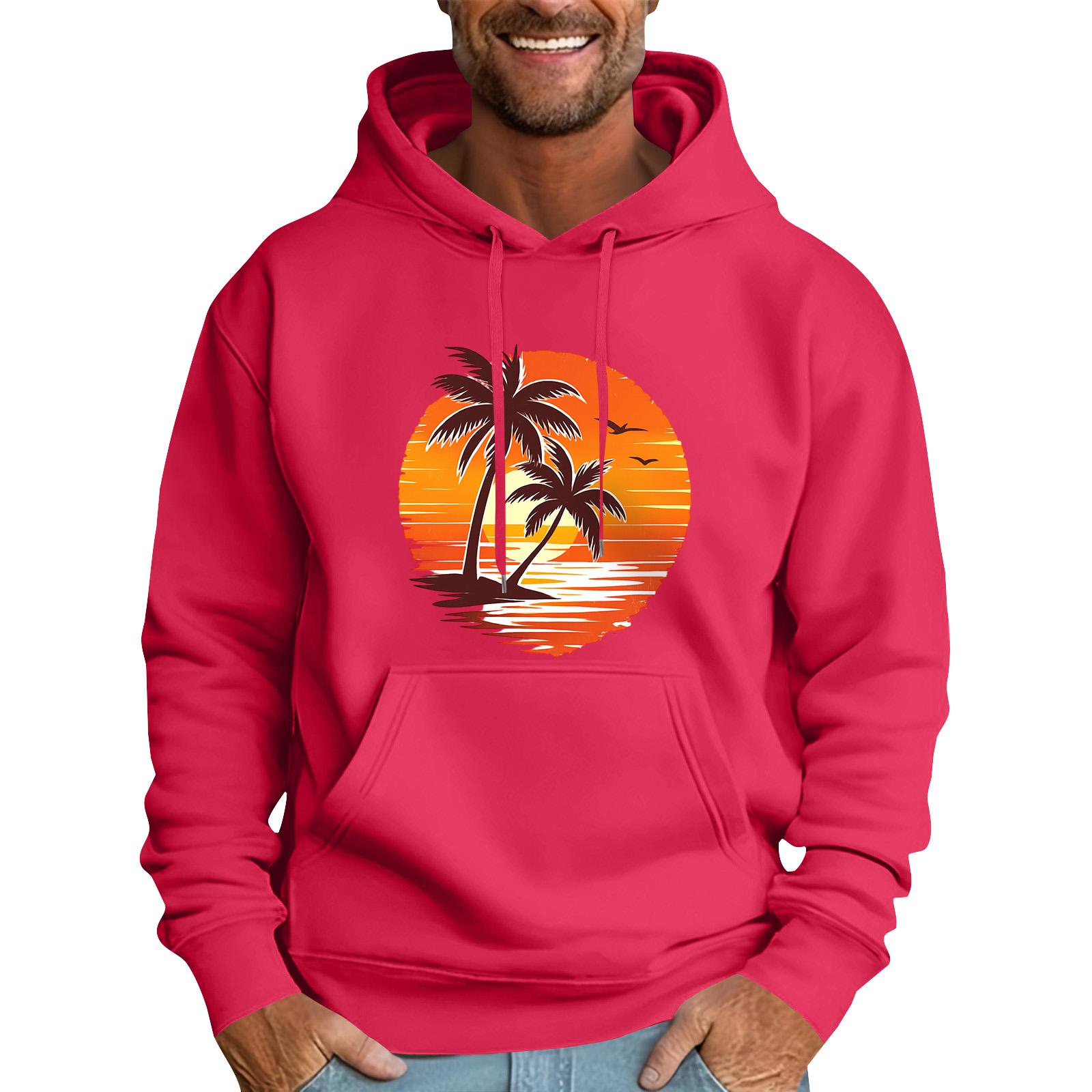 Master key Heren Losse Vlag Bedrukte Capuchon Sweatshirt Heren Casual Mode Sport Sweatshirt S