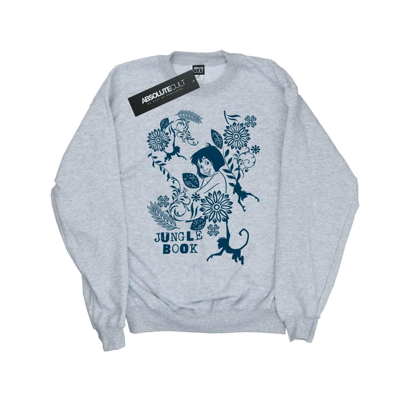 Disney Girls The Jugle Book Mowgli Tale Sweatshirt 9-11 Years grijs
