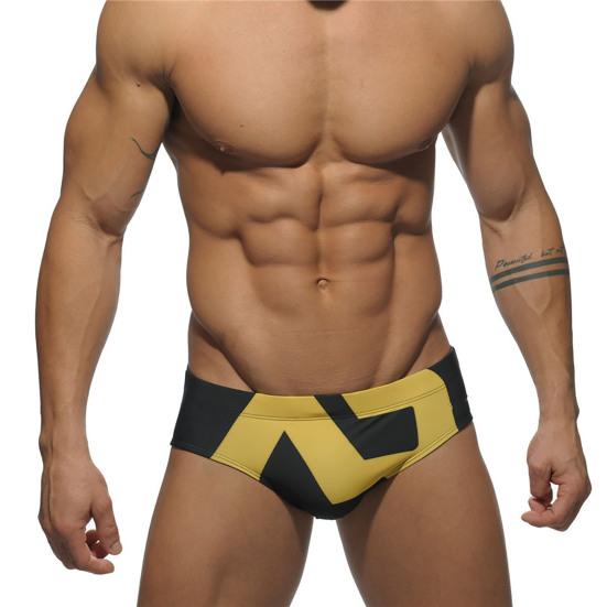 Kah Chique contrastkleur Geweldig stiksel Ademende eenvoudige zwemshort voor watersporters L