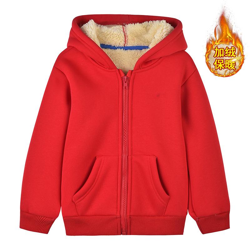 Dola Unisex Winter Fleece Hoodies voor Jongens Sweatshirt Casual Dikker Warme Kinderen Rits Jas Tops 8 9 10 12 Jaar Meisjes Kleding Kostuums 130cm
