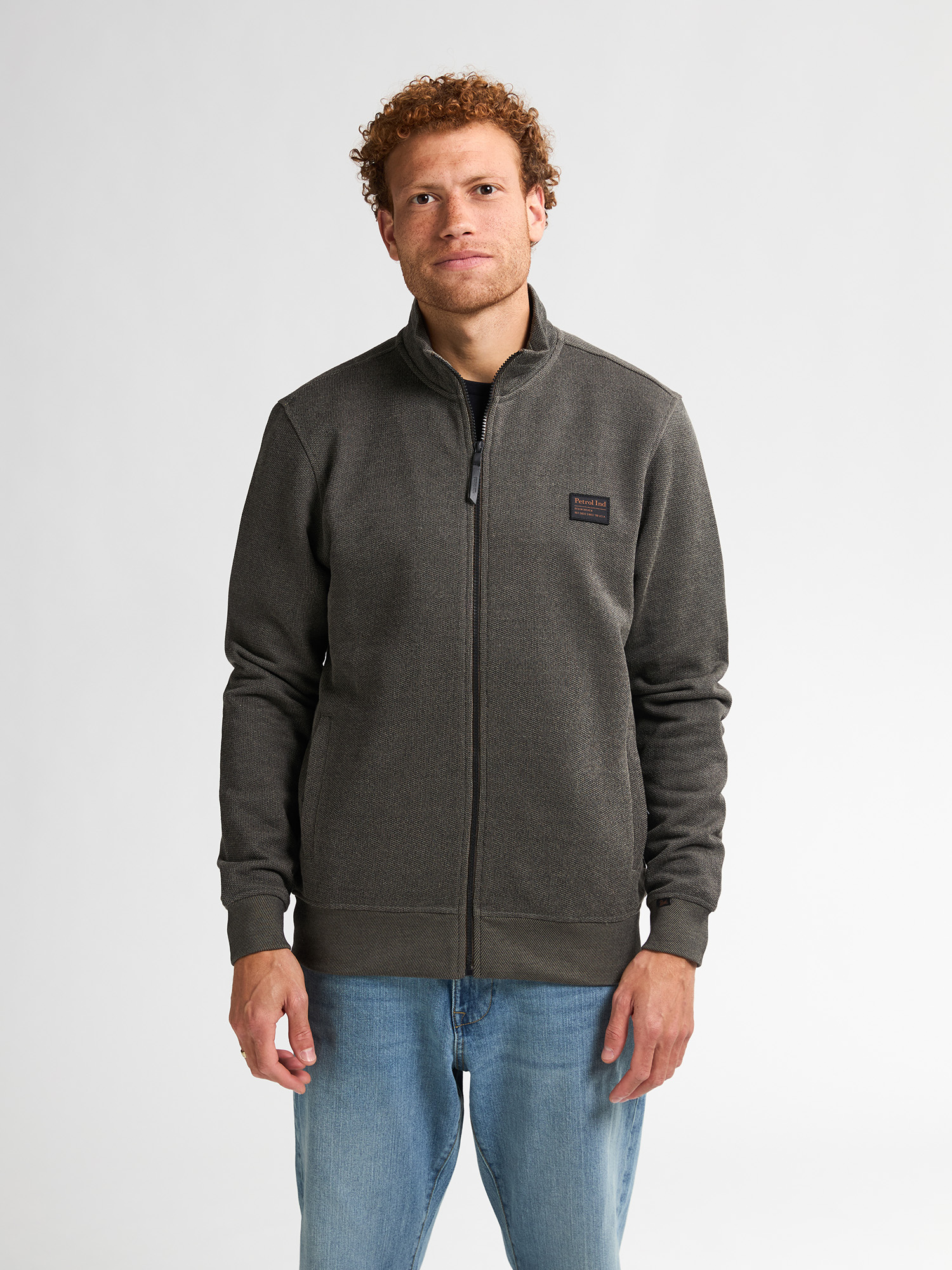 Petrol Industries Men sweater collar zip
