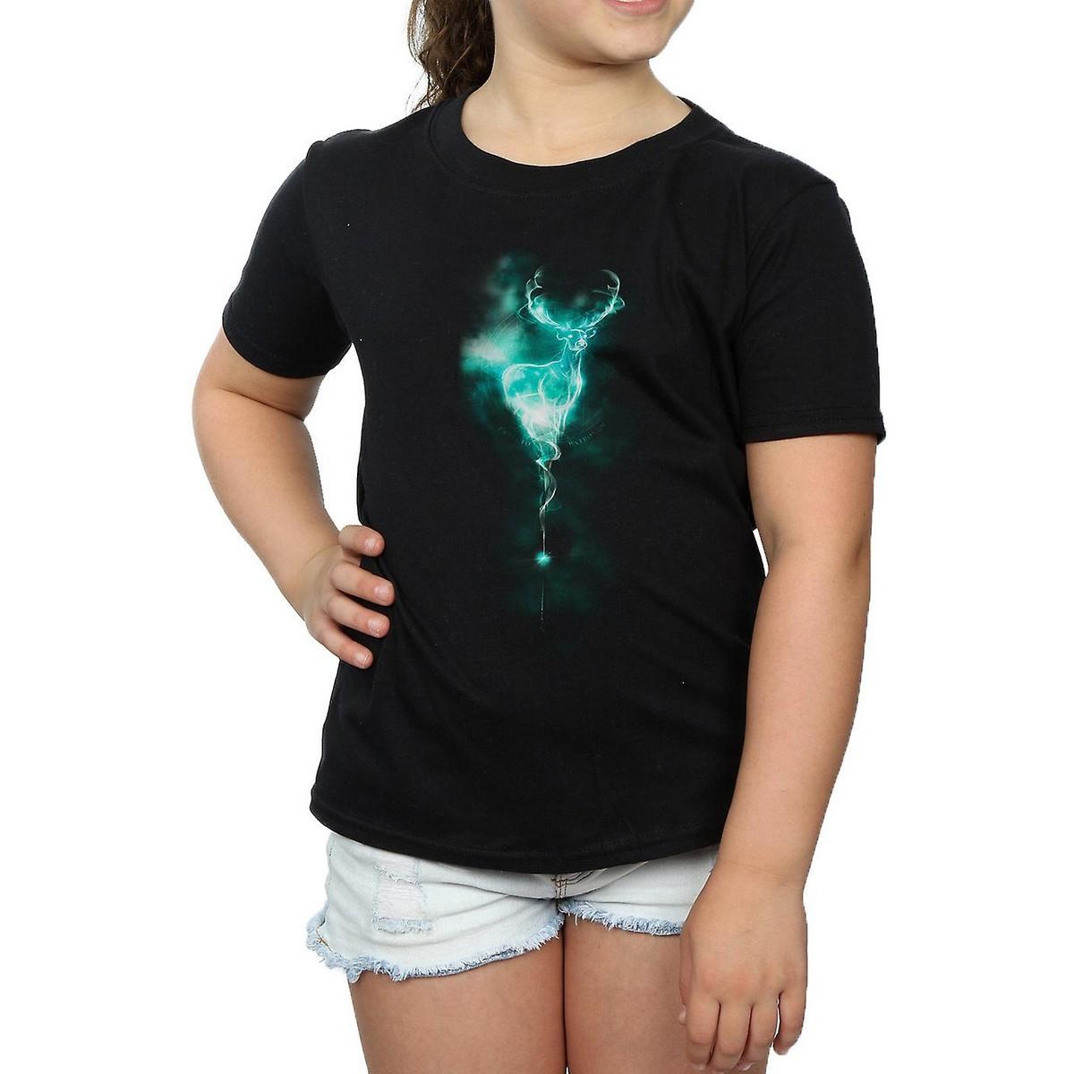 Harry Potter Girls Patronus Stag Cotton T-Shirt 7-8 Years