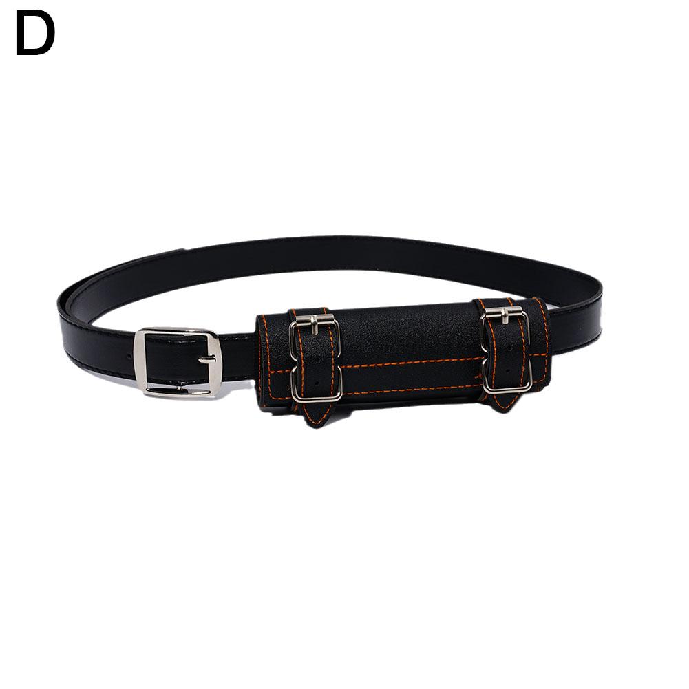 75 Pets Need Indeed PU Leather Belt For Katana Belt Demon Slayer Belt Belt Strap Belt Holster Scabbard Sword Waist D6S5 black-110cm