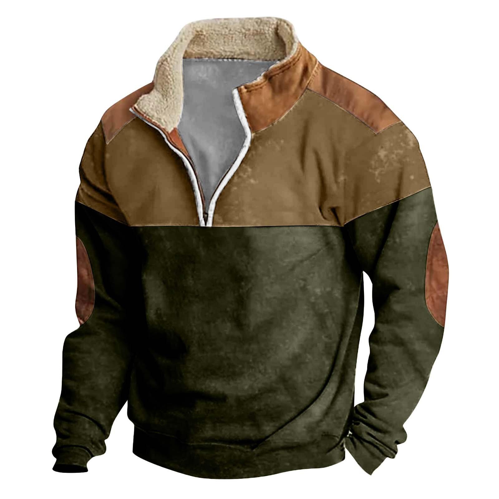 Ren Fashion Lente en heren staande kraag sweatshirt is outdoor casual truien tops L