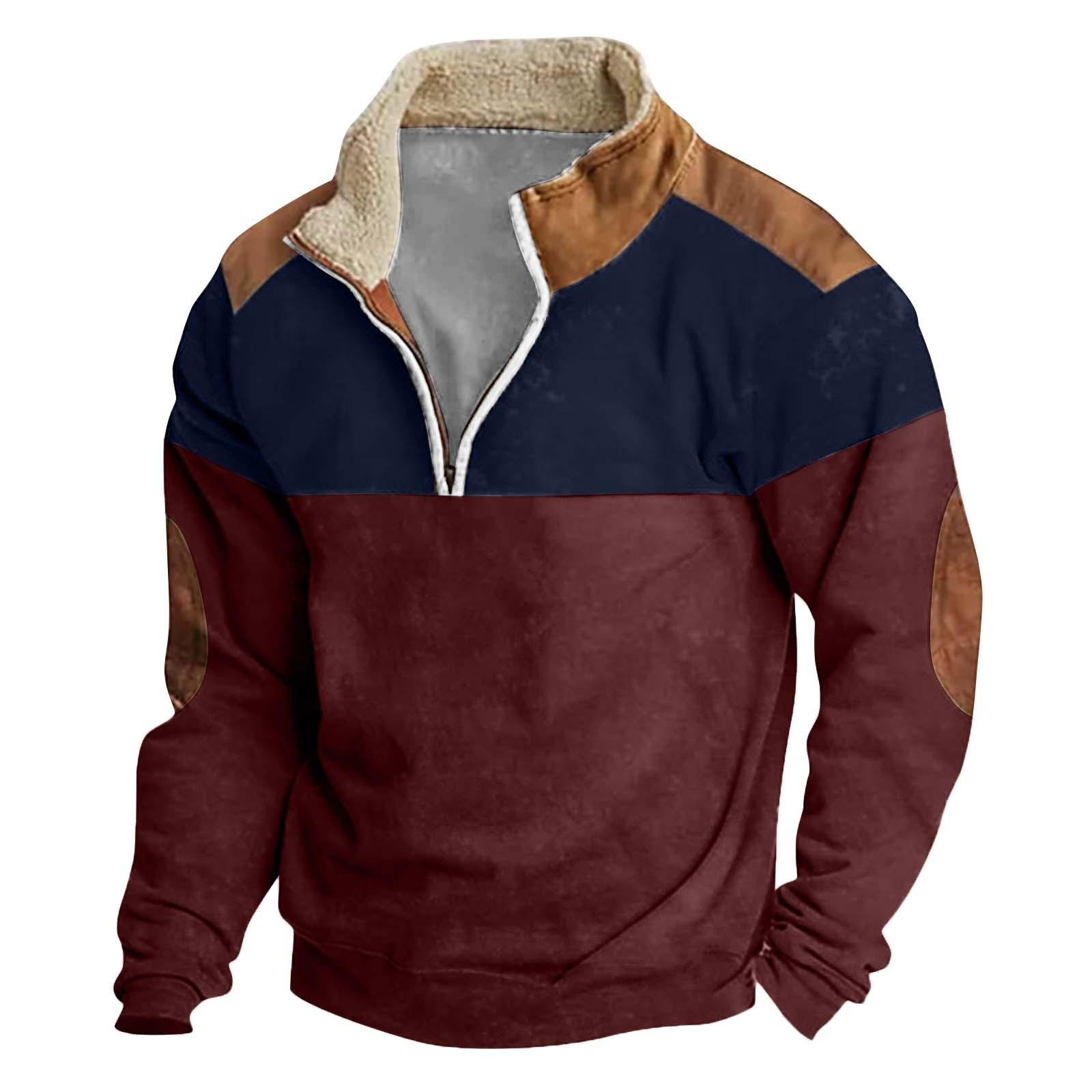 Ren Fashion Lente en heren staande kraag sweatshirt is outdoor casual truien tops XL