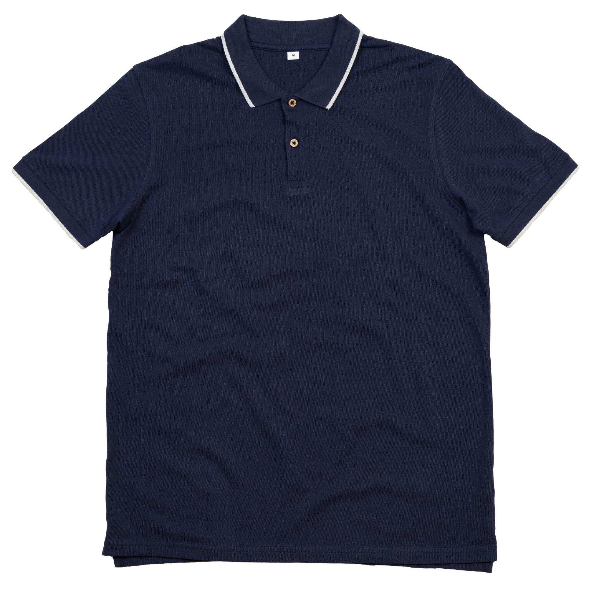 Mantis Heren getipt poloshirt M Vloot/grijs