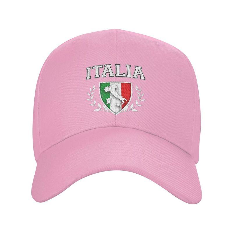 Alice cap Italia Italië Italiaanse vlag Boutique Baseball Cap Unisex Print Verstelbaar Hip Hop Mode Cool Snapback Hoeden Zwart One Size