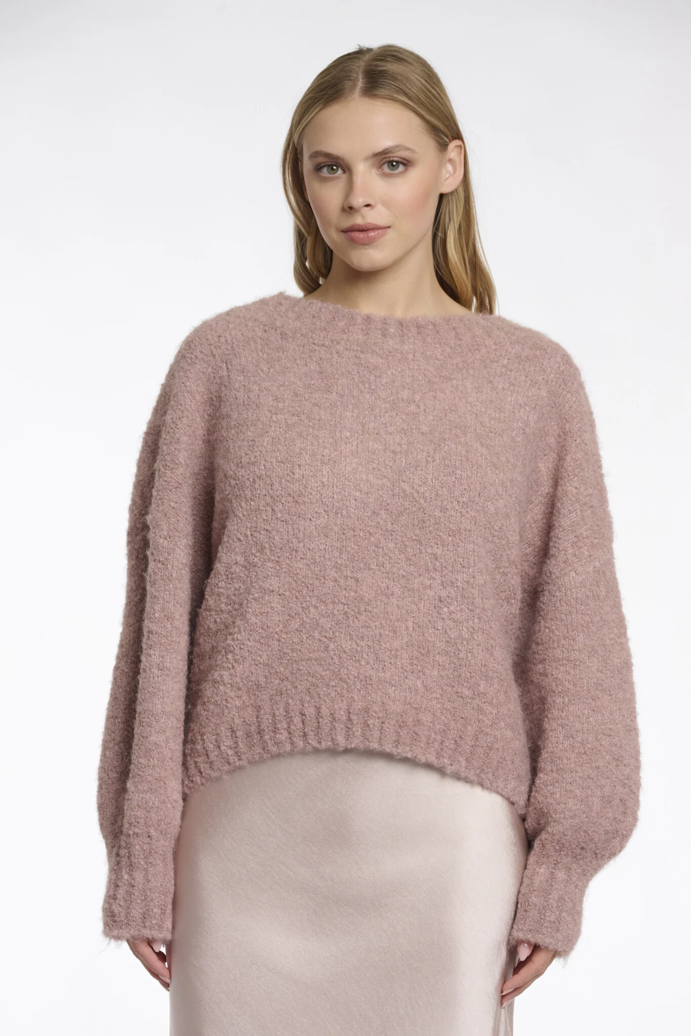 Rino & Pelle Lien.5002512 rino en pelle wide fit sweater old pink