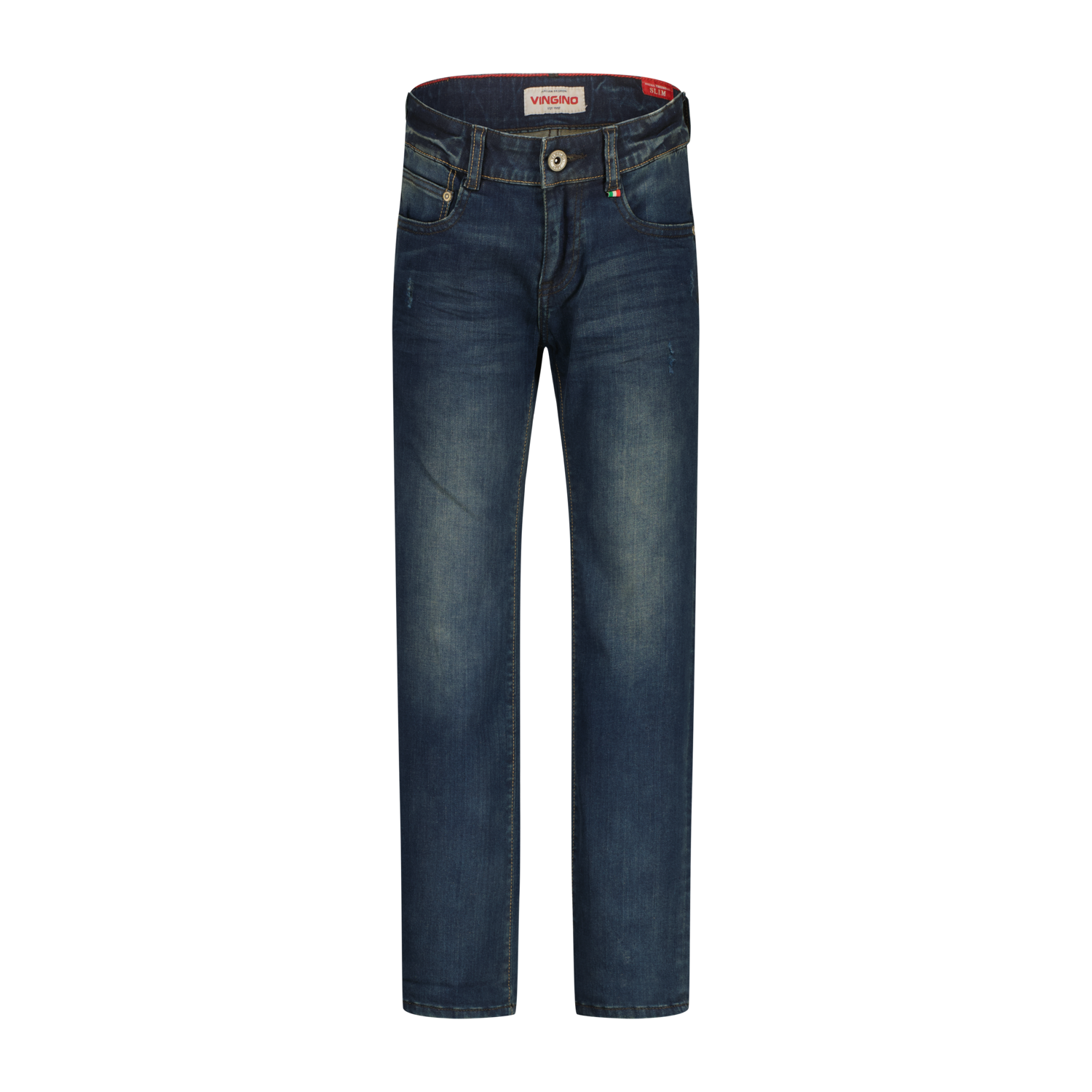 Vingino winter jeansbroek jongens - blauw - Dante - slim fit
