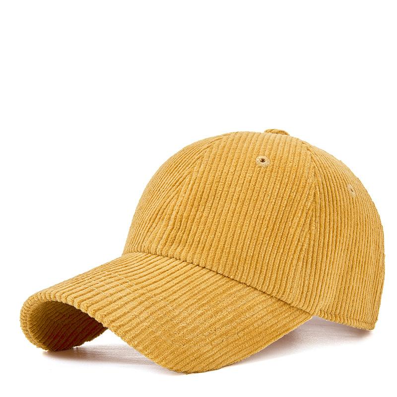 Fashion human Nieuwe corduroy baseballpet dames soft top outdoor hoed heren duck tongue pet