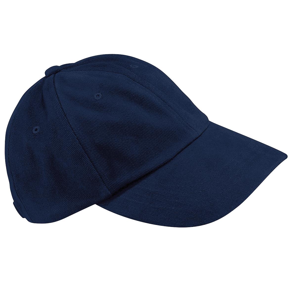 Beechfield unisex baseballpet met laag profiel, zwaar geborsteld katoen (pak van 2) One Size