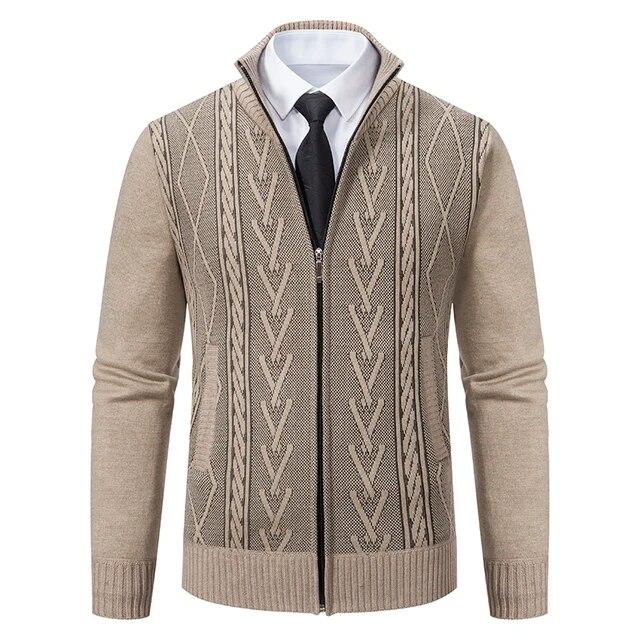 Boho berry Herfst Winter Kasjmier Gewatteerde Warme Casual Gebreide Trui Voor Heren XL