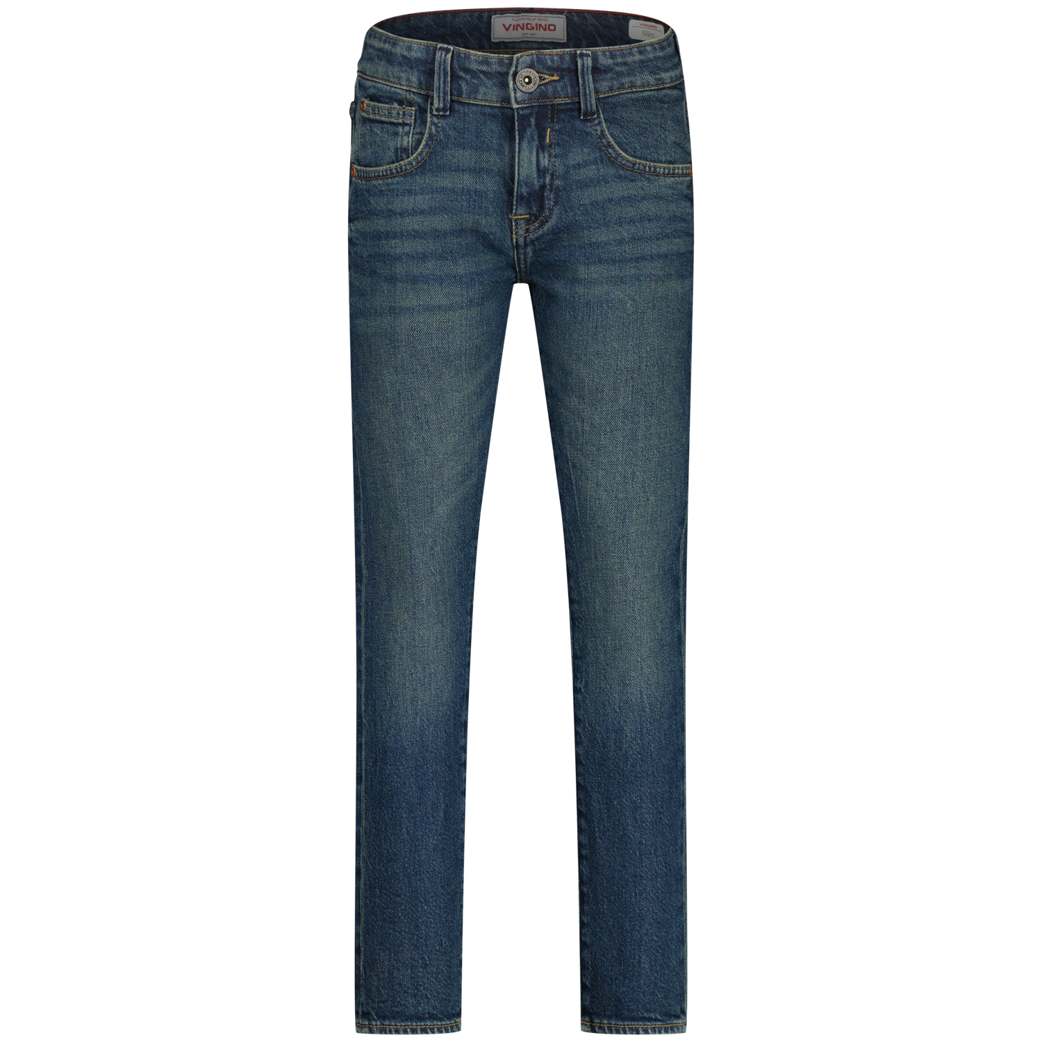 Vingino winter jeansbroek jongens - donker blauw - Darron - slim fit
