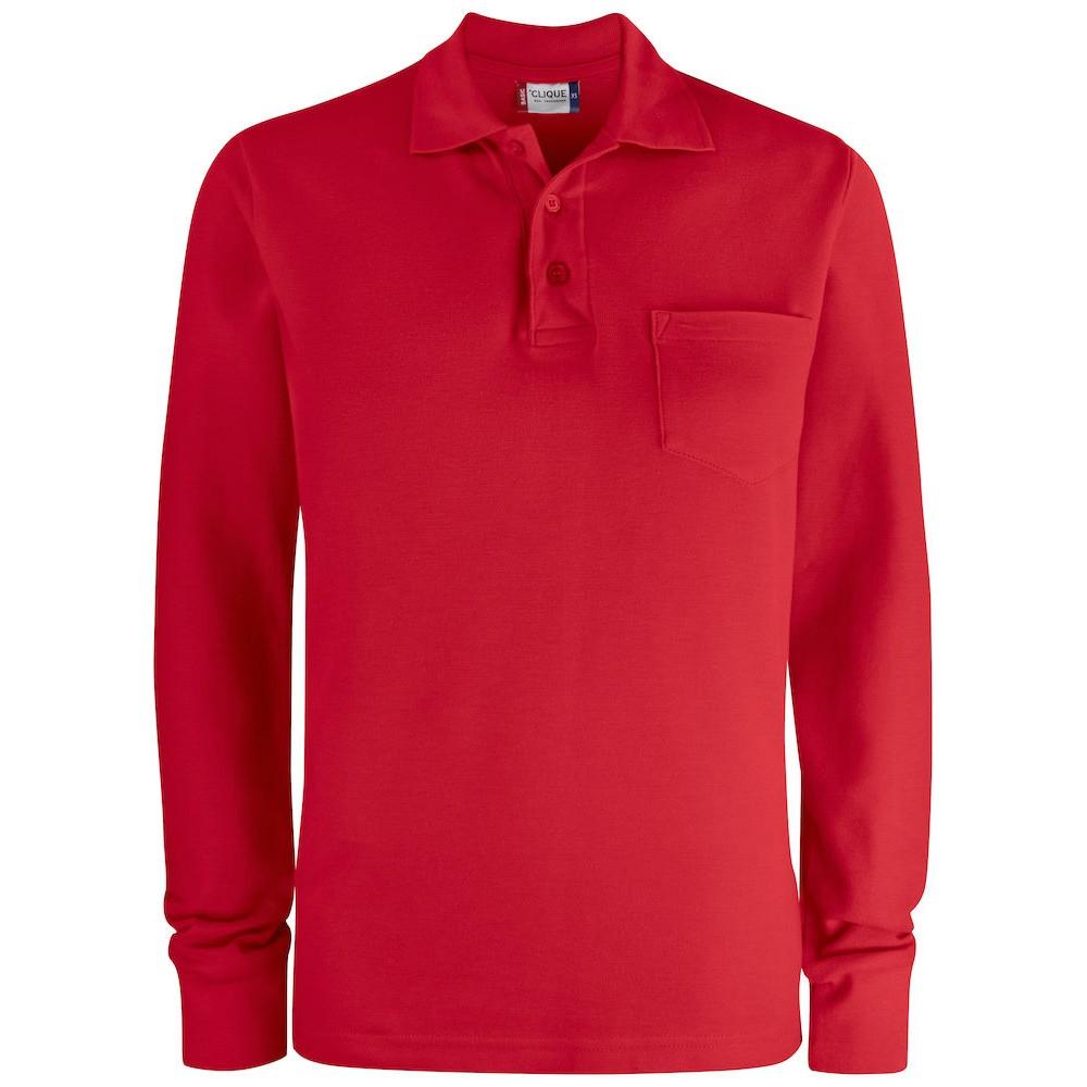 Pertemba FR - Apparel Clique Uniseks effen poloshirt met lange mouwen voor volwassenen S