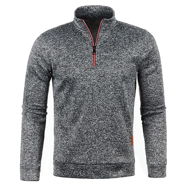 King Billion Effen Kleur Jas Heren Herfst Winter Lange Mouw Ritssluiting Stand Kraag T-shirts voor Heren Pullover Top Sport Mannelijk XXXL