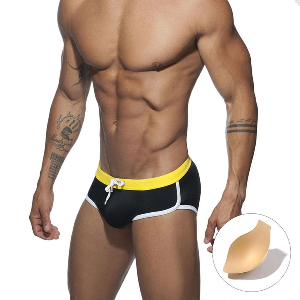 UXH Fashion Heren zwemslips Trunks Strakke pasvorm Sexy badmode Strandkleding Zonnen Surfen XL