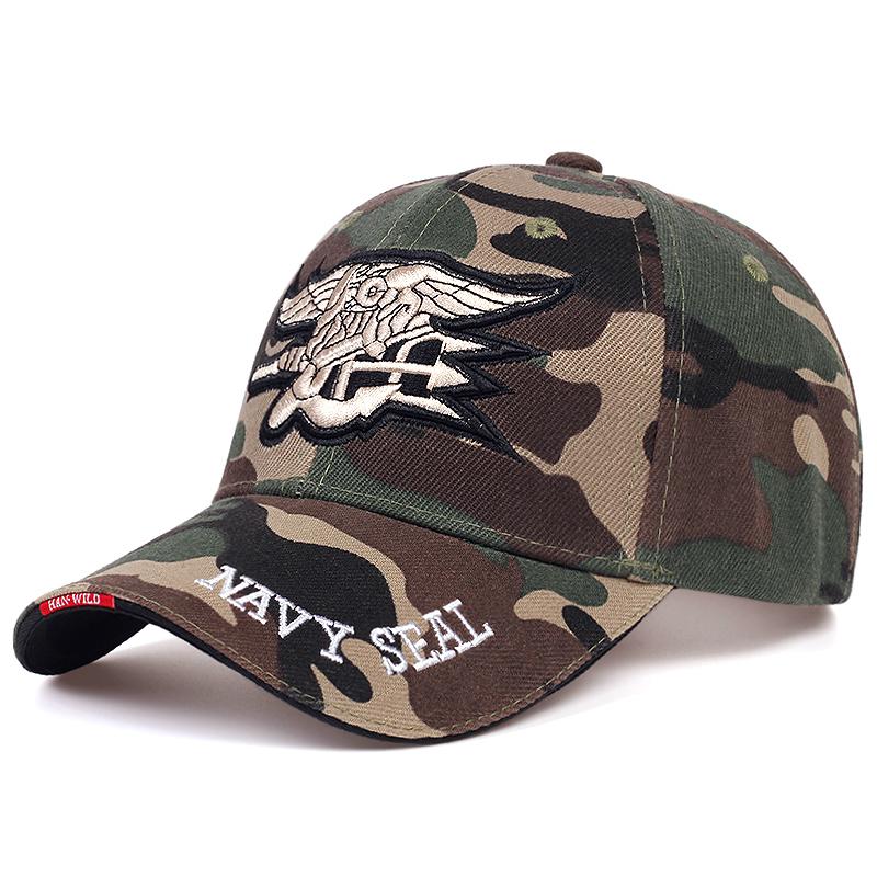 Hat Factory Hoge kwaliteit Mens US NAVY Baseball Cap Navy Seals Cap Tactische Leger Cap Trucker Gorras Snapback Hoed camouflage