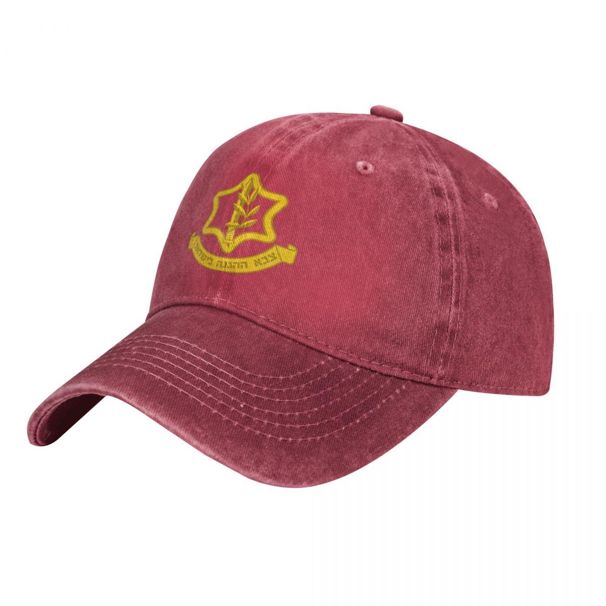 NOmo Home Israel Army IDF Baseball Caps voor Unisex Vrouwen Vintage Gewassen Katoen Papa Hoeden Print Snapback Cap Hoed Adjustable
