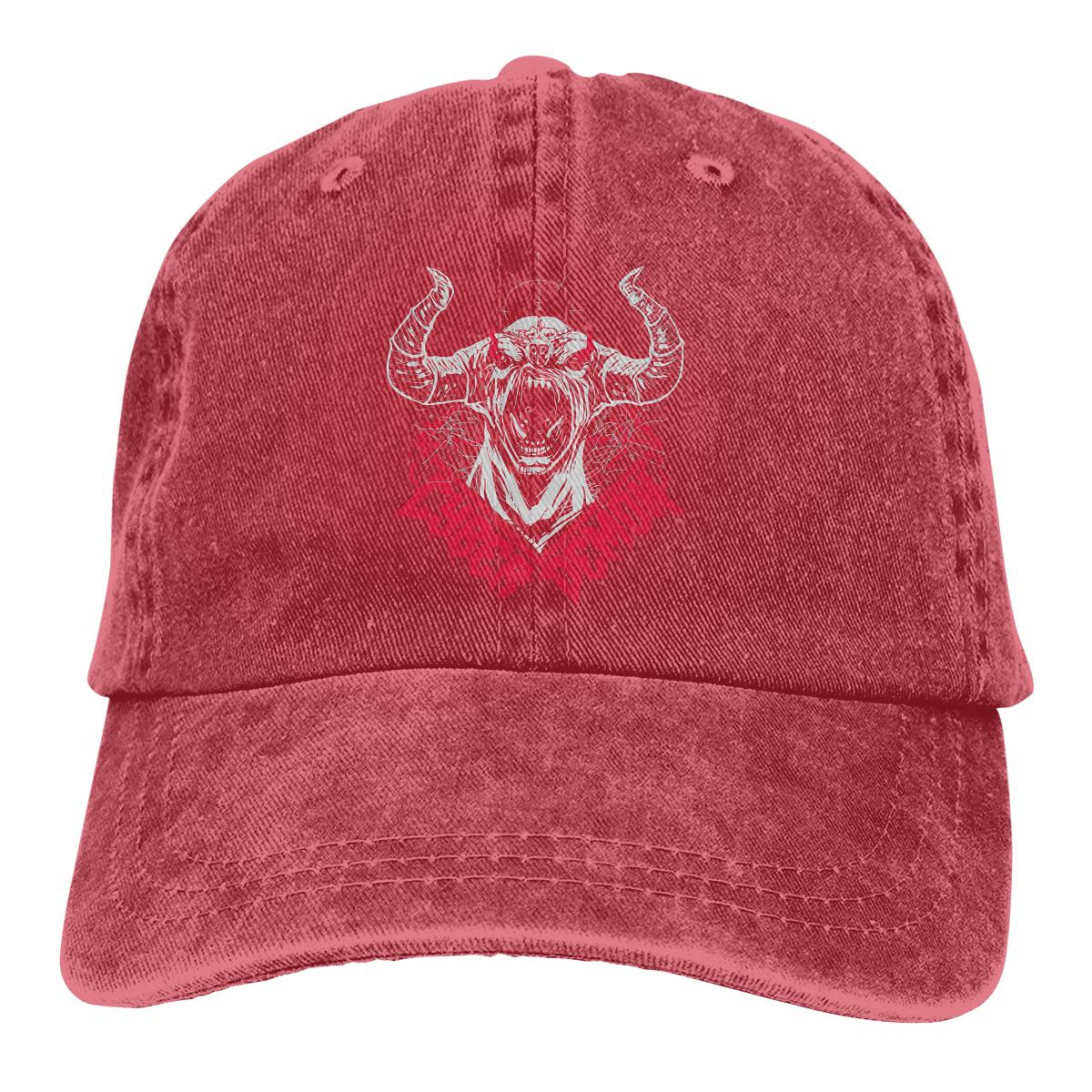 Colorbobble CAP Cyberdemon Baseball Caps Pet met klep Doom Eternal Slayer Doomguy Game Zonnescherm Hoeden voor Unisex One Size