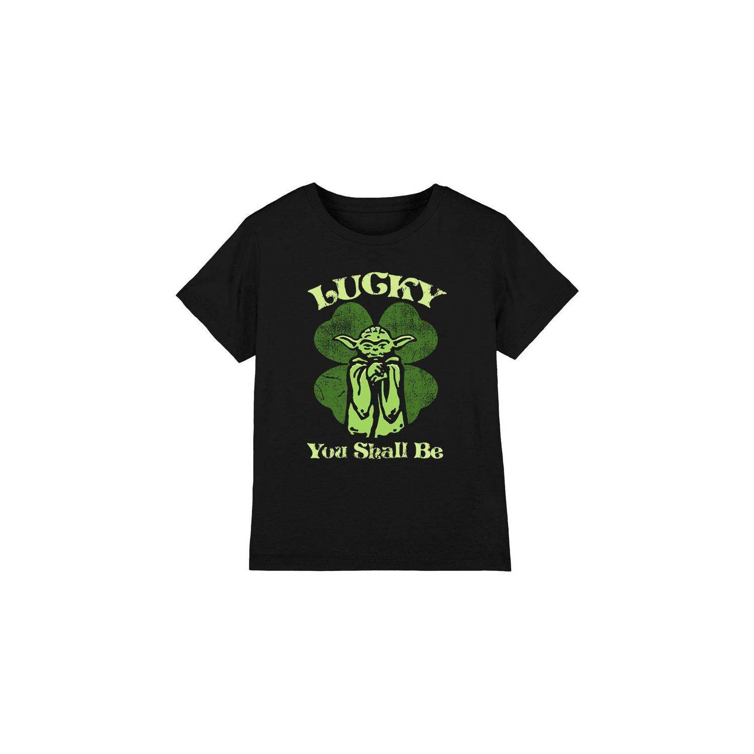 Star Wars Childrens/Kids Lucky Yoda St Patricks Day T-Shirt 3-4 Years zwart