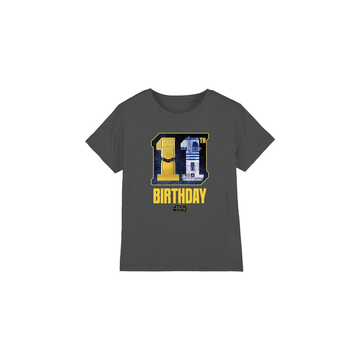Star Wars Childrens/Kids C3PO R2-D2 Space 11th Birthday T-Shirt 5-6 Years houtskool