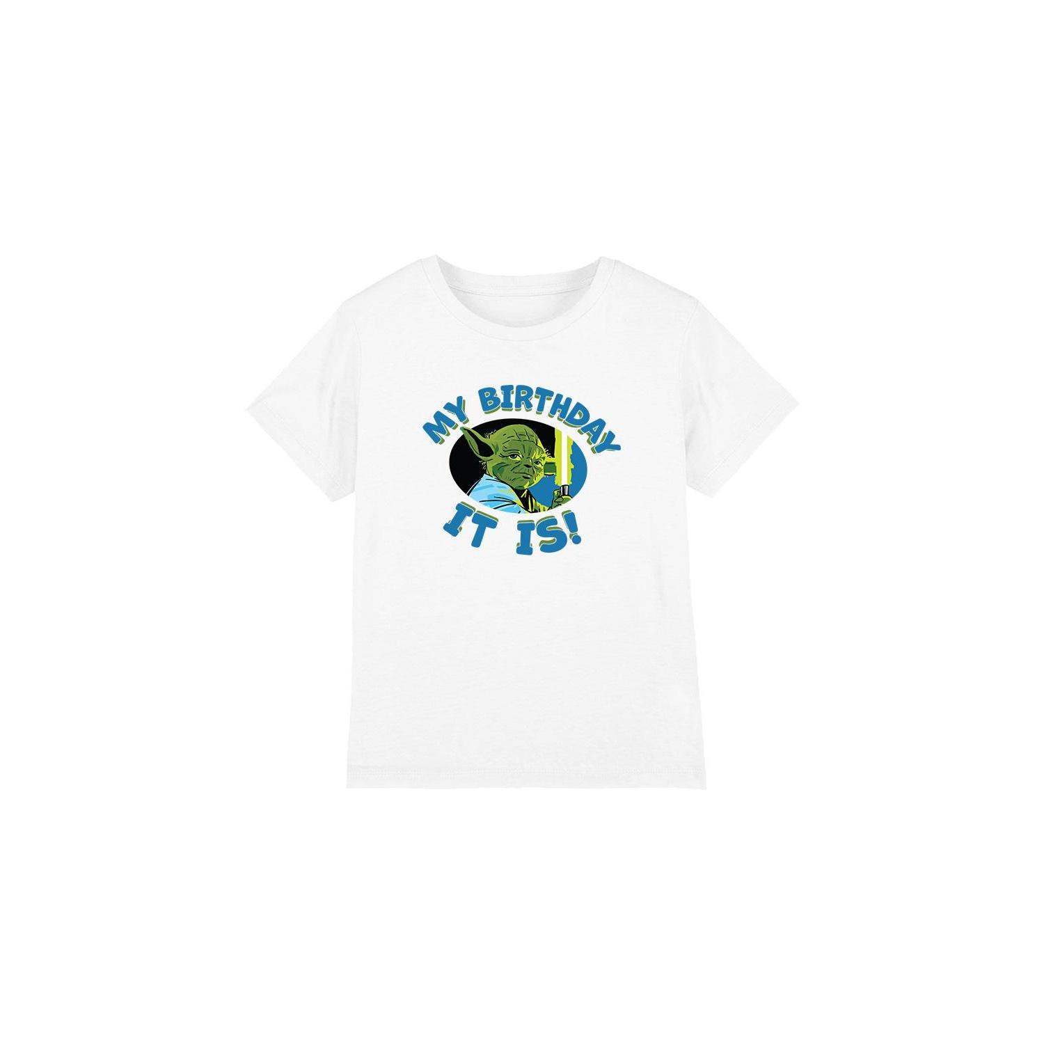 Star Wars Childrens/Kids My Birthday It Is T-Shirt 3-4 Years wit