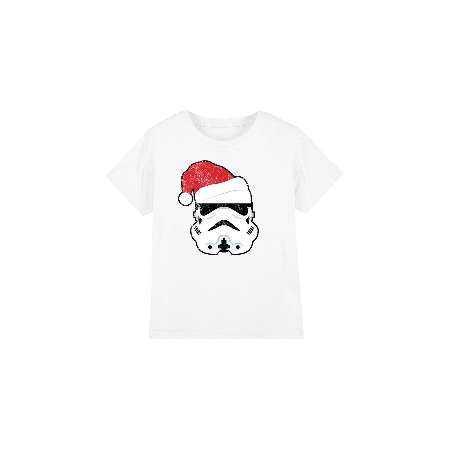 Star Wars Childrens/Kids Stormtrooper Santa Christmas T-Shirt 3-4 Years wit