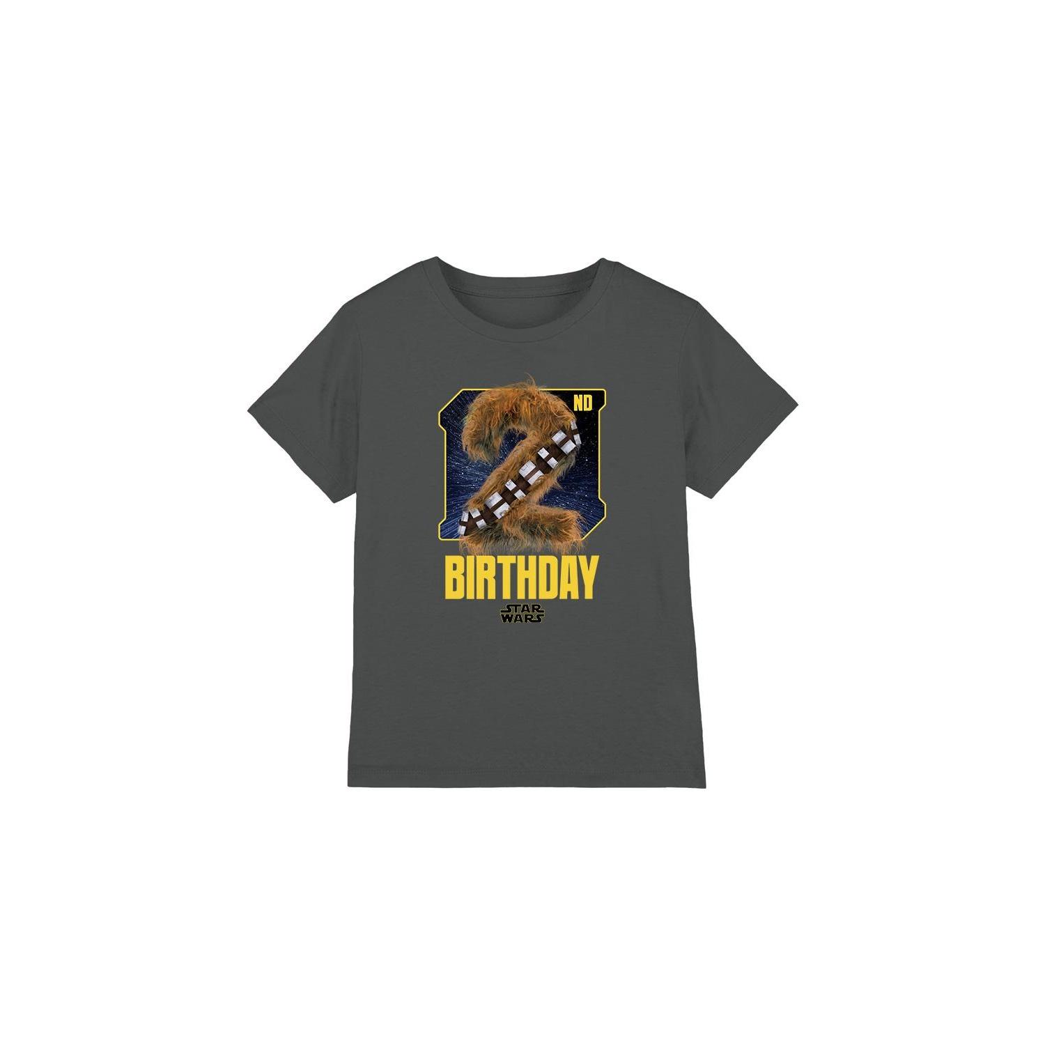 Star Wars Childrens/Kids Chewbacca Space 2nd Birthday T-Shirt 12-13 houtskool