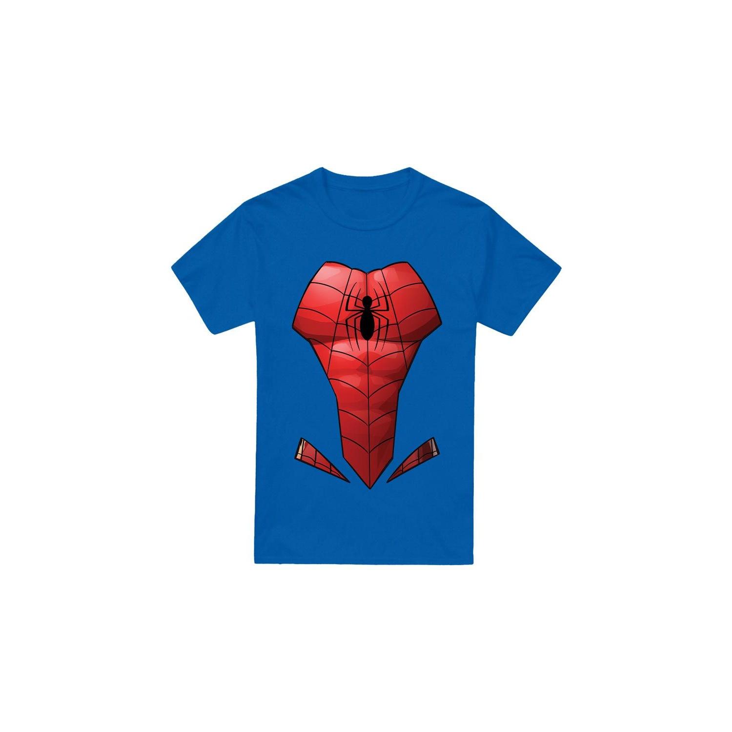 Spider-Man Mens Costume T-Shirt XL koningsblauwe kleur