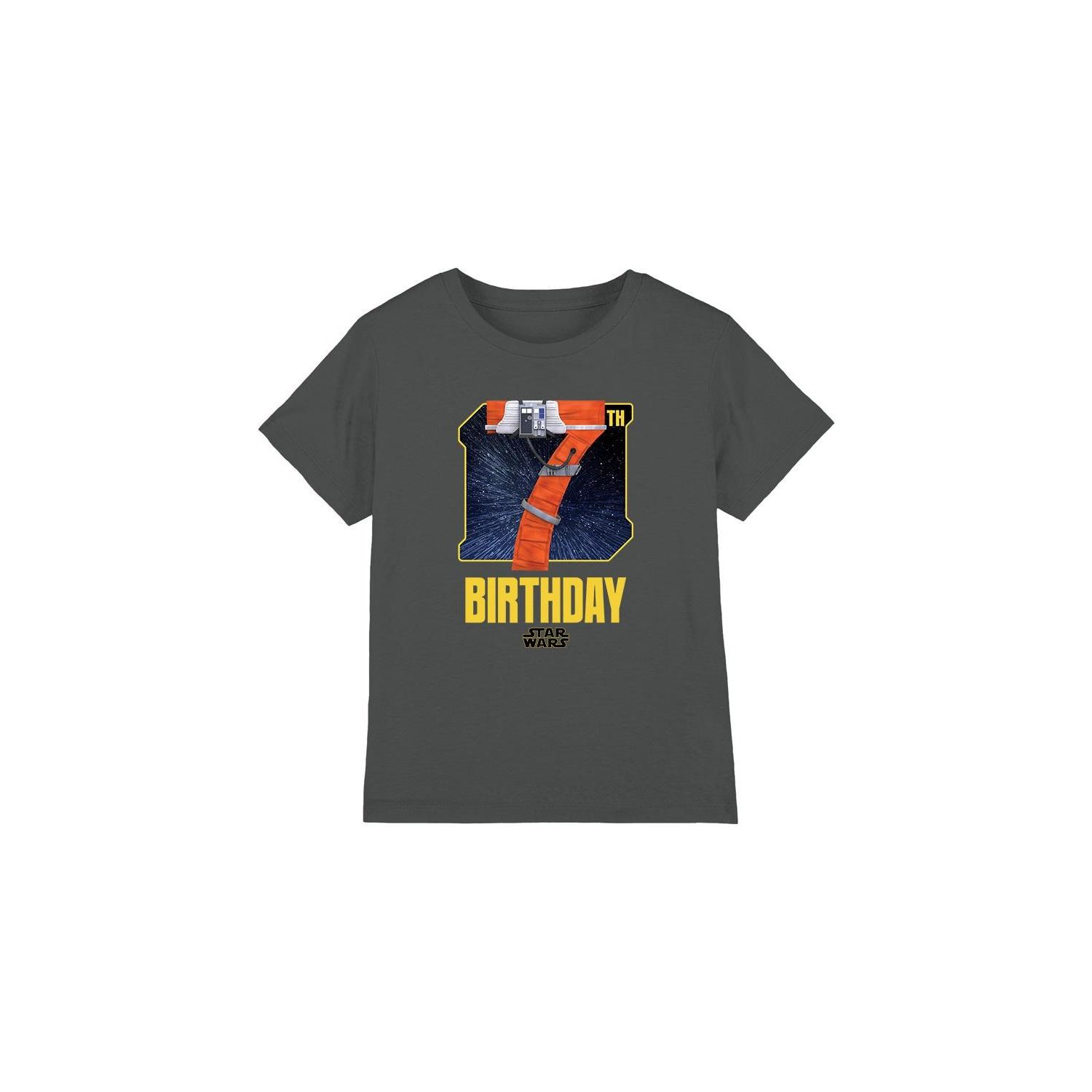 Star Wars Childrens/Kids X-Wing Fighter Space 7th Birthday T-Shirt 3-4 Years houtskool